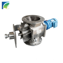 DN150 PN16 Stainless Steel Detachable Easy Clean Rotary Airlock Valve feeder For Food Applications